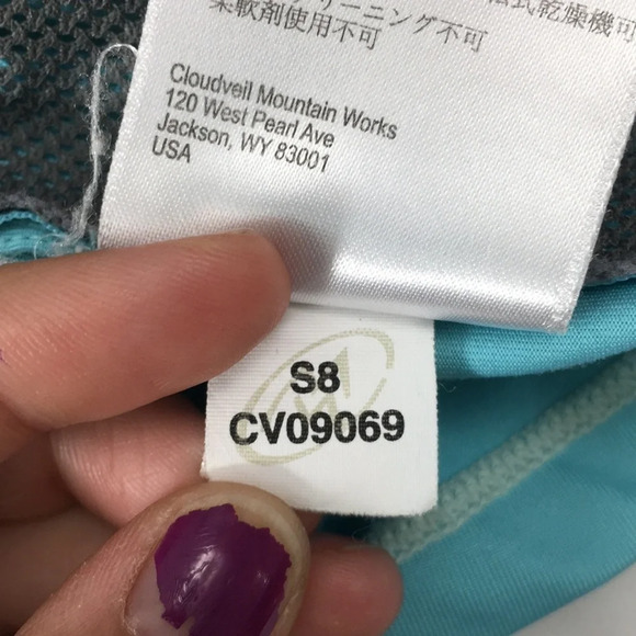 Cloudveil Blue Quarter Zip Pullover Activewear Top - Picture 13 of 13